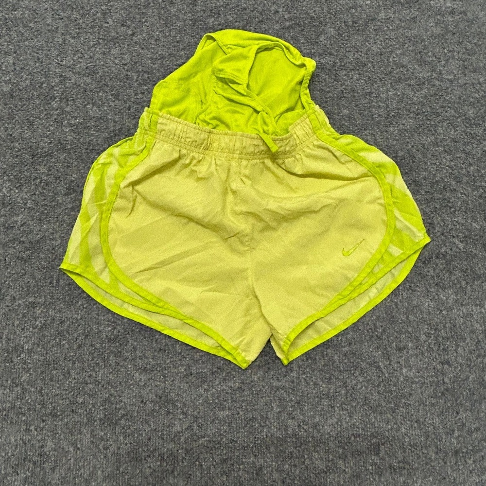 Nike Women's Neon Lime Athletic Running Shorts